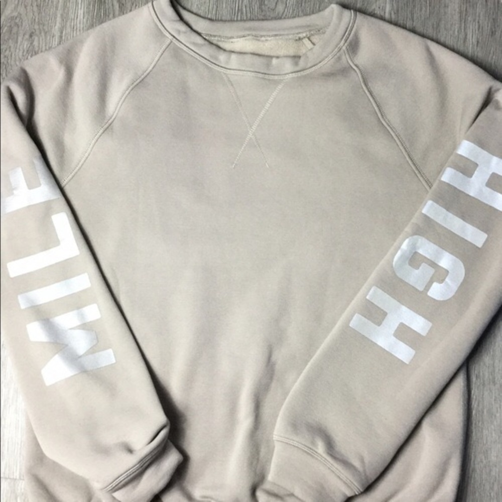 Lululemon Gray Mile High Polartec Crew Sweatshirt